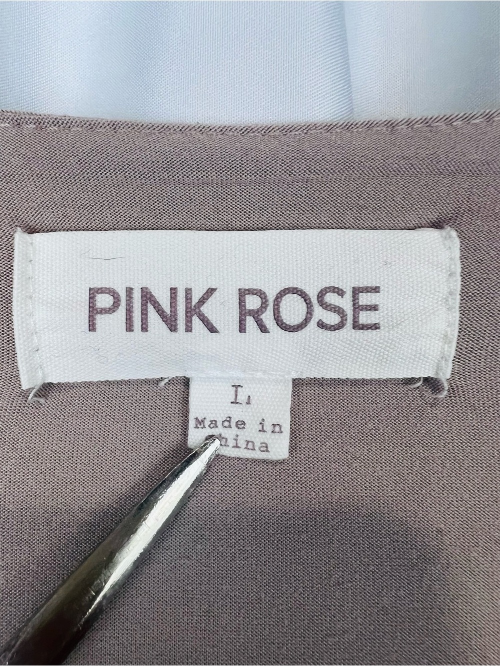 Pink Rose Long Sleeve Square Neck Top - Picture 2 of 5